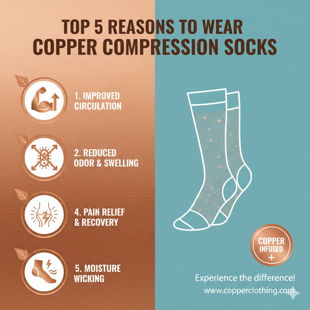Top 5 Reasons to Wear Copper Compression Socks