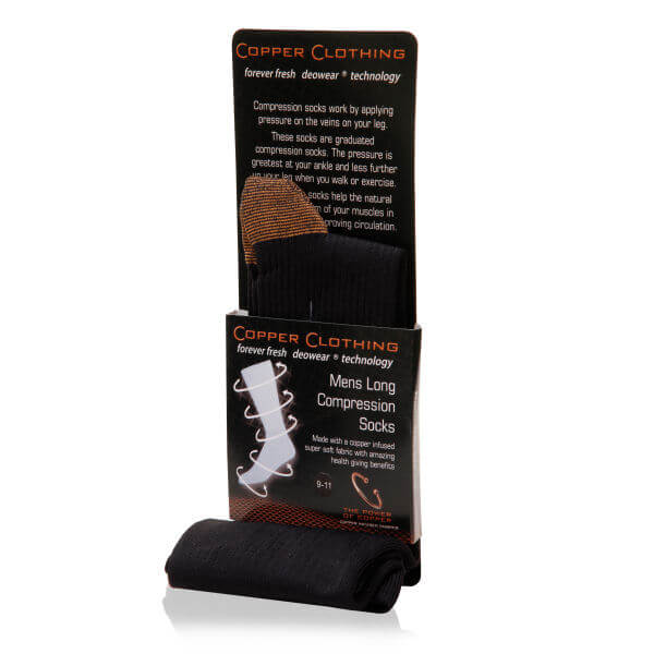 long copper compression socks