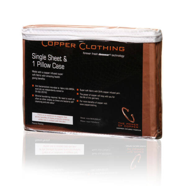Copper infused bed sheets