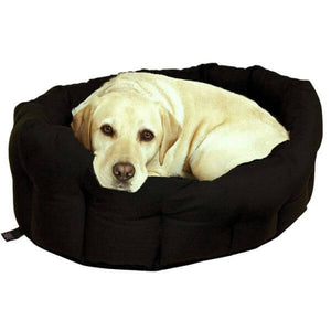 pet bed - Labrador sitting in a pet bed