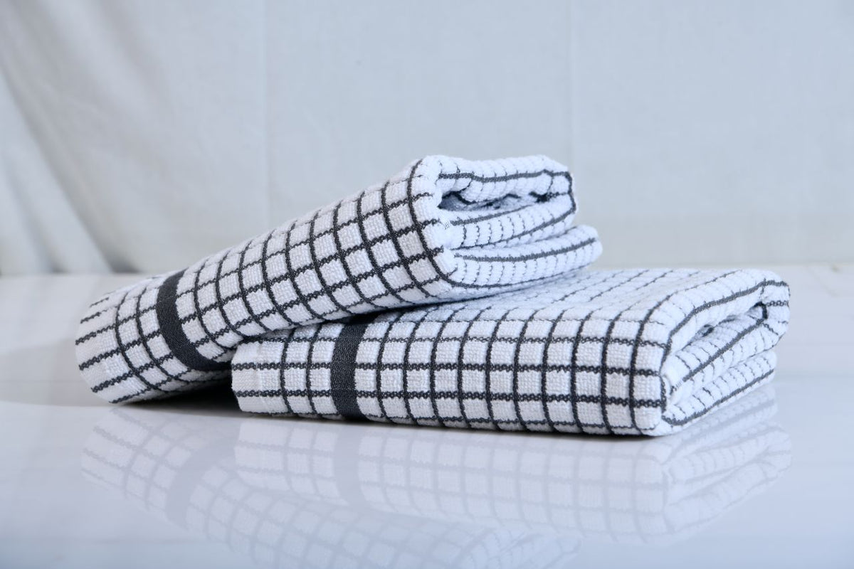  LANE LINEN Kitchen Towels Set - Pack of 4 Cotton Dish
