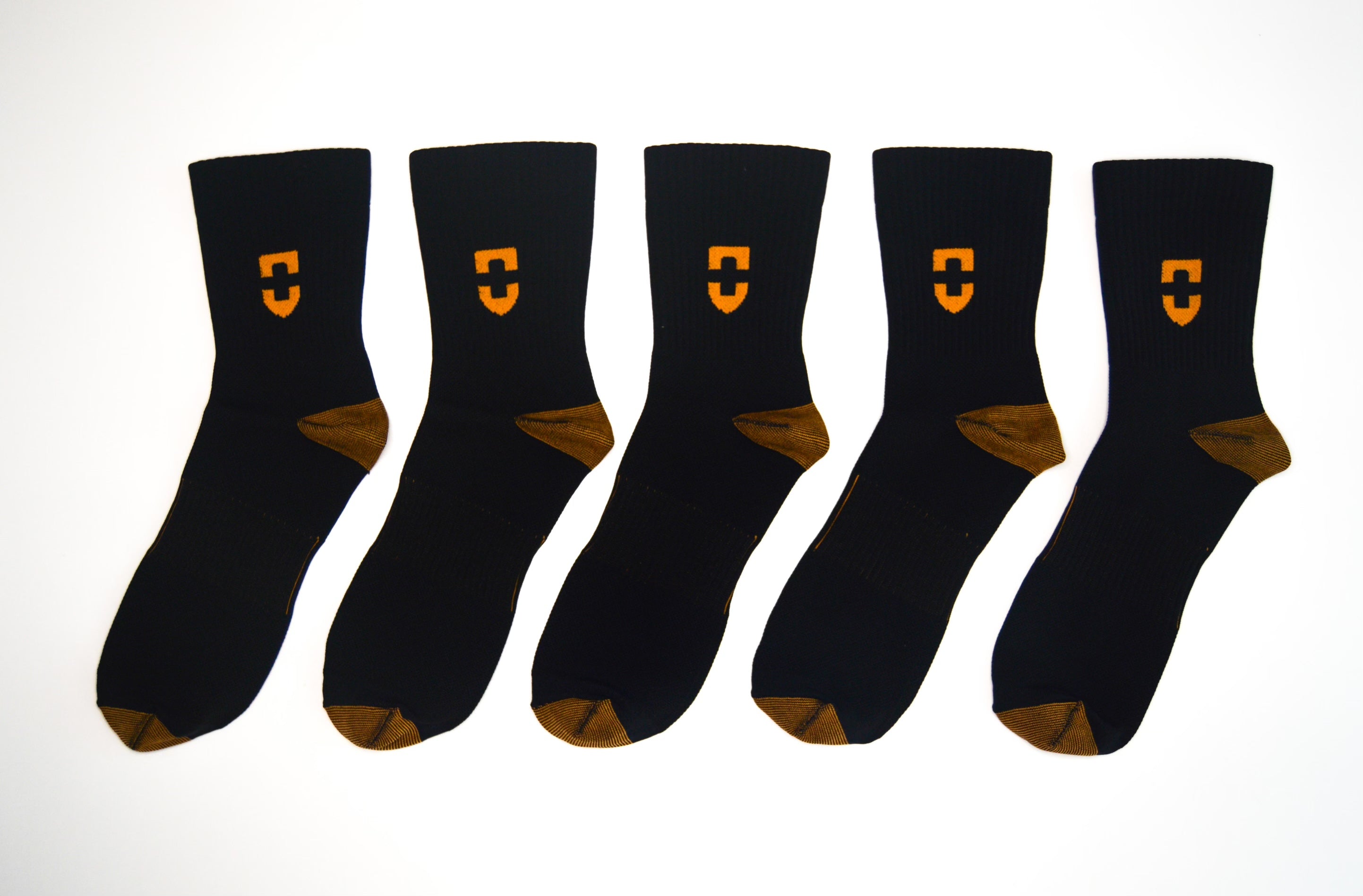 5-Pack Short Compression Copper Infused Socks