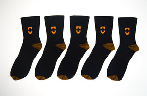 5-Pack Short Compression Copper Socks