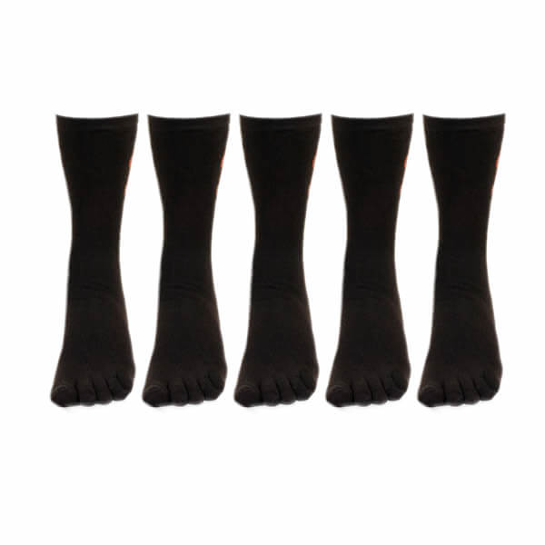 Black Knee High Socks Five Pack