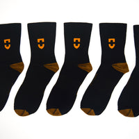 5-Pack Short Compression Copper Infused Socks