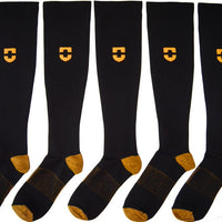 5 pair of long compression socks